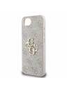 Guess Guess PU 4G Kovové logo Zadný kryt pre iPhone 16e Pink