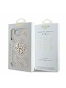 Guess Guess PU 4G Kovové logo Zadný kryt pre iPhone 16e Pink