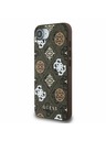 Guess Guess PU 4G Pivonka MagSafe Zadný kryt pre iPhone 16e Brown