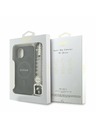 Guess Guess PU Koža 4G Farebný prsteň Popruh MagSafe Zadný kryt pre iPhone 15 Black