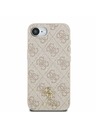 Guess Guess PU 4G Small Metal Logo MagSafe Zadný Kryt pre iPhone 16e Pink