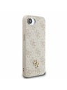 Guess Guess PU 4G Small Metal Logo MagSafe Zadný Kryt pre iPhone 16e Pink