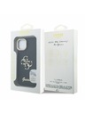 Guess Guess PU Grained 4G Logo Stand Camera Frame Zadný Kryt pre iPhone 14 Black