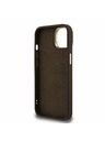 Guess Guess PU 4G Metal Logo Stand Camera Frame Zadný Kryt pre iPhone 14 Brown