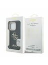Guess Guess PU Grained 4G Logo Stand Camera Frame Zadný Kryt pre iPhone 16 Pro Max Black