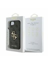 Guess Guess PU 4G Metal Logo Zadný Kryt pre iPhone 16e Grey