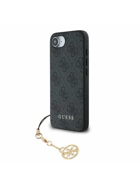 Guess Guess 4G Prívesok Zadný Kryt pre iPhone 16e Tón v Tóne Sivá