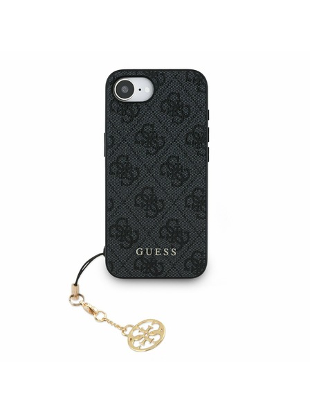Guess Guess 4G Prívesok Zadný Kryt pre iPhone 16e Tón v Tóne Sivá