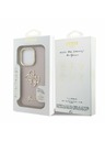 Guess Guess PU Zrnitý 4G Logo Stojan Rám Fotoaparátu Zadný Kryt pre iPhone 15 Pro Max Pink