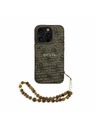 Guess Guess PU Kožený 4G Farebný Prsteň Popruh MagSafe Zadný Kryt pre iPhone 15 Pro Max Brown