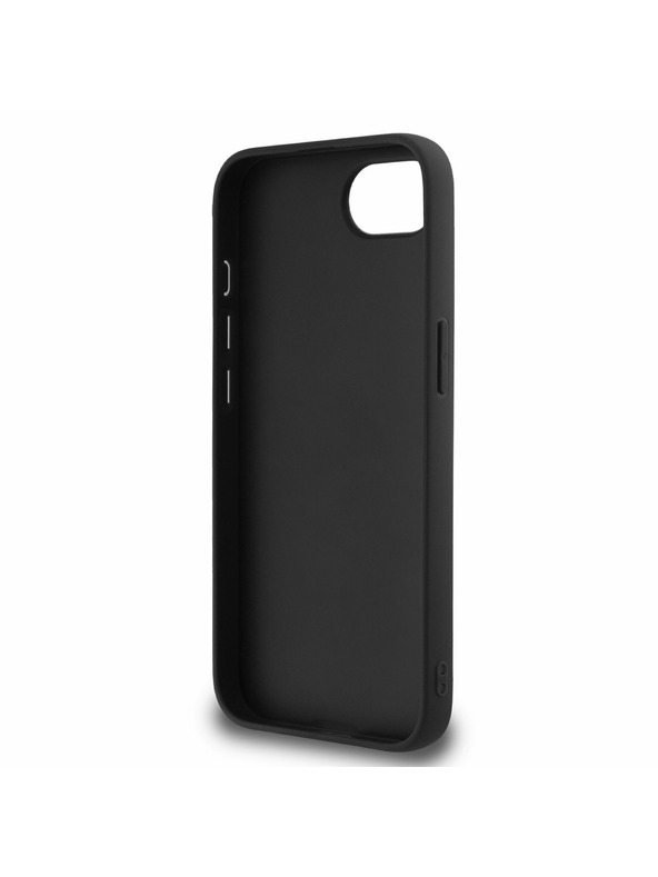 Guess Guess PU Fixed Glitter 4G Metal Logo Zadný Kryt pre iPhone 16e Black