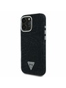 Guess Guess Denim Trojuholníkové Logo MagSafe Zadný Kryt pre iPhone 16 Pro Black