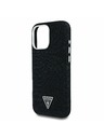 Guess Guess Denim Trojuholníkové Logo MagSafe Zadný Kryt pre iPhone 16 Pro Black