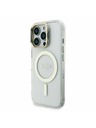 Guess Guess PC/TPU Pokovovaný Stojan Rám Fotoaparátu MagSafe Zadný Kryt s Vymeniteľným Pozadím pre iPhone 16 Pro