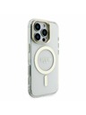 Guess Guess PC/TPU Pokovovaný Stojan Rám Fotoaparátu MagSafe Zadný Kryt s Vymeniteľným Pozadím pre iPhone 16 Pro
