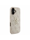 Guess Guess PU 4G Metal Logo Popruh Zadný Kryt pre iPhone 16 Pink