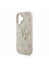 Guess Guess PU 4G Metal Logo Popruh Zadný Kryt pre iPhone 16 Pink