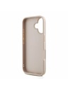 Guess Guess PU 4G Metal Logo Popruh Zadný Kryt pre iPhone 16 Pink