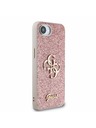 Guess Guess PU Fixed Glitter 4G Metal Logo Zadný Kryt pre iPhone 16e Pink
