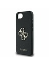 Guess Guess PU Grained 4G Kovové Logo Zadný Kryt pre iPhone 16e Black