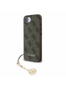 Guess Guess 4G Prívesok Zadný Kryt pre iPhone 16e Tón v tóne Brown