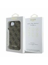 Guess Guess 4G Prívesok Zadný Kryt pre iPhone 16e Tón v tóne Brown
