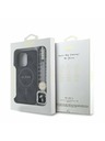 Guess Guess PU Koža 4G Farebný Prsteň Strap MagSafe Zadný Kryt pre iPhone 15 Pro Black