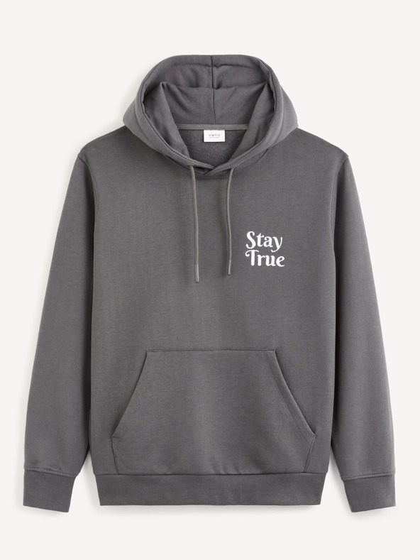 Celio Šedá pánska mikina Celio