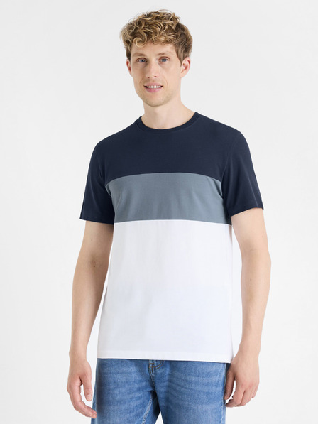 Celio Tmavomodré pánske tričko Celio Febloc