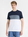 Celio Tmavomodré pánske tričko Celio Febloc