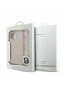 Guess Guess PU Leather 4G Colored Ring Strap MagSafe Zadný Kryt pre iPhone 14 Pink