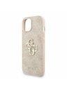 Guess Guess PU 4G Metal Logo Strap Zadný Kryt pre iPhone 15 Pink