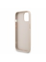 Guess Guess PU 4G Metal Logo Strap Zadný Kryt pre iPhone 15 Pink