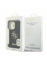 Guess Guess PU Grained 4G Logo Stand Camera Frame Zadný Kryt pre iPhone 16 Black