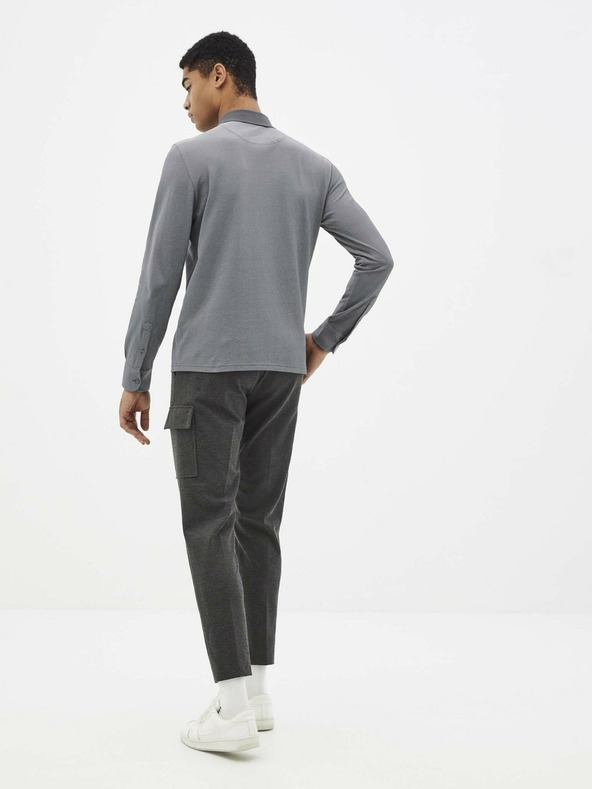 Celio Šedá polokošeľa Celio Seclasseml