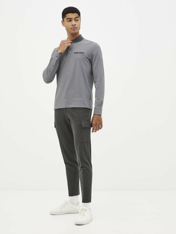 Celio Šedá polokošeľa Celio Seclasseml