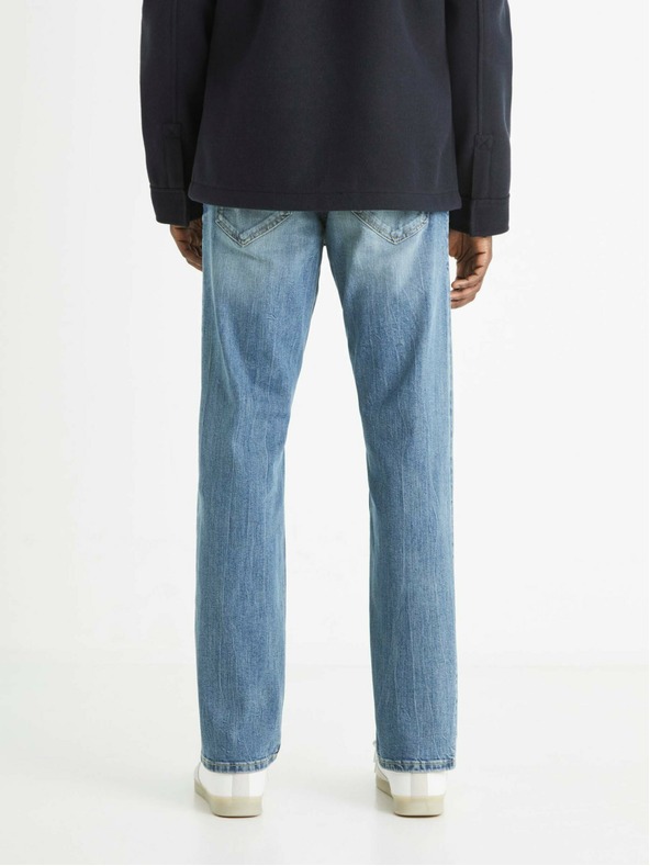 Celio Svetlomodré pánske džínsy rovného strihu Celio C5