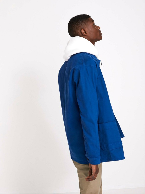 Celio Modrá pánska ľahká bunda s vreckami Celio Muse