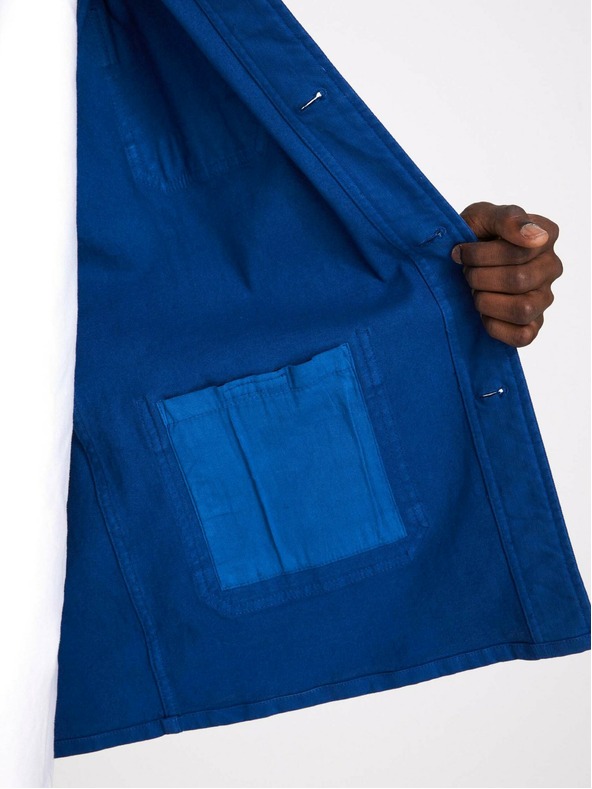 Celio Modrá pánska ľahká bunda s vreckami Celio Muse