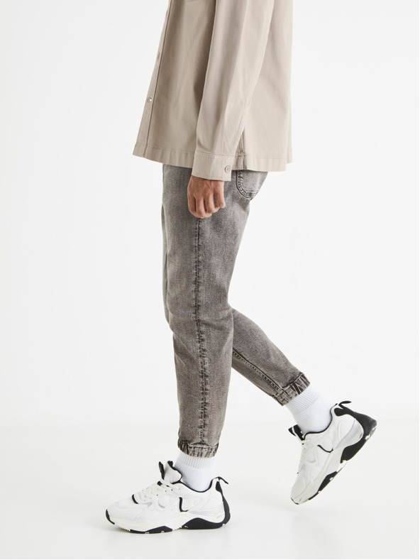 Celio Šedé pánske džínsy Celio Bojog3