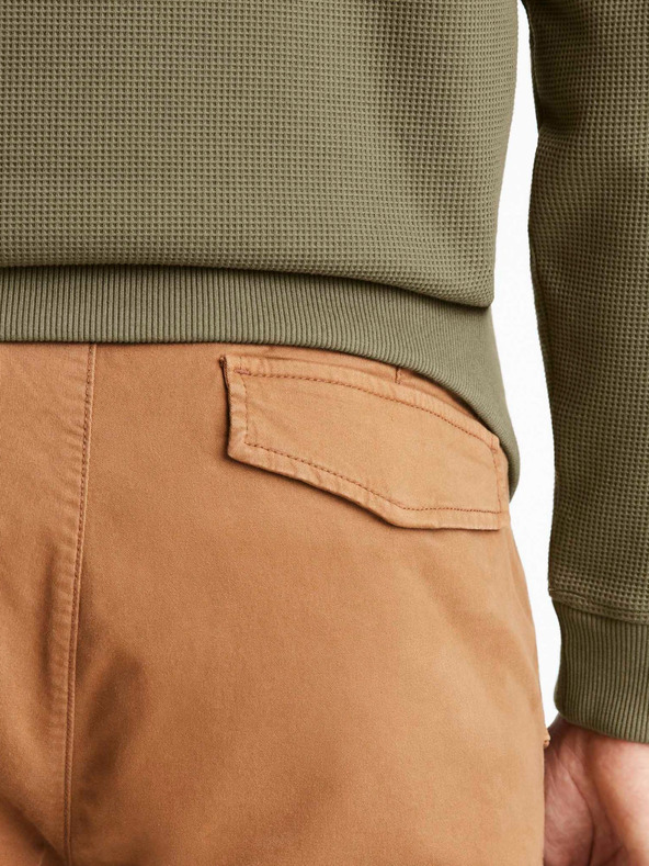 Celio Hnedé pánske nohavice s vreckami Celio Cobattle1