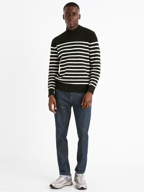 Celio Tmavomodré pánske slim fit džínsy Celio C25 Donew