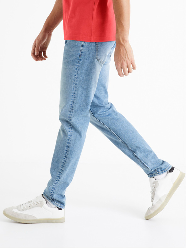 Celio Svetlomodré pánske slim fit džínsy Celio C25 Doslight25
