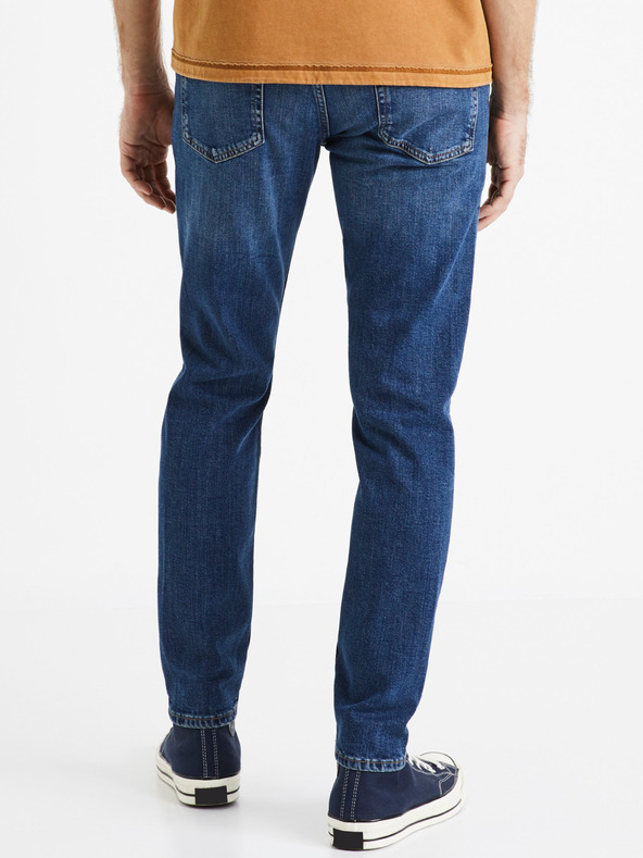Celio Modré pánske slim fit džínsy Celio Dostroy2