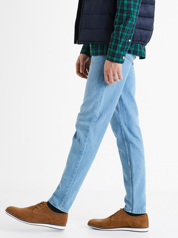 Celio Svetlomodré pánske slim fit džínsy Celio C25 Dosoft25