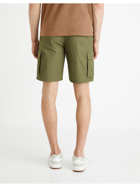 Celio Khaki pánske šortky Celio Fostopbm