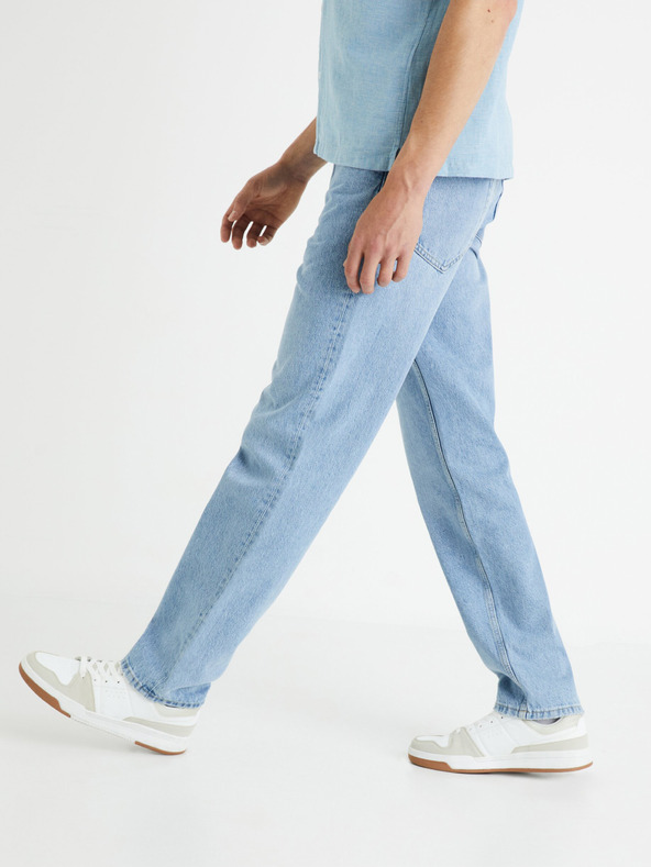 Celio Svetlomodré pánske džínsy rovného strihu Celio Foloose