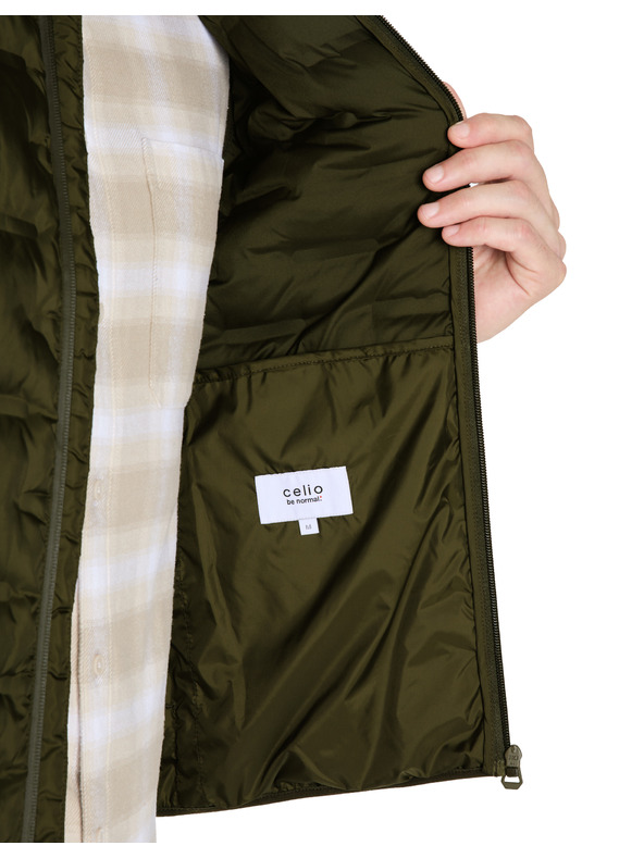 Celio Khaki pánska vesta Celio Jubianco