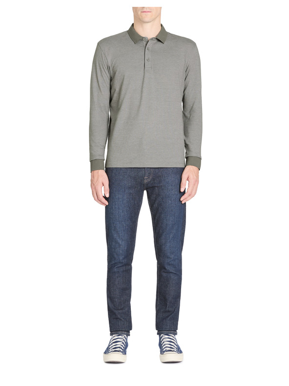 Celio Šedá pánska polokošeľa s dlhým rukávom Celio Janime