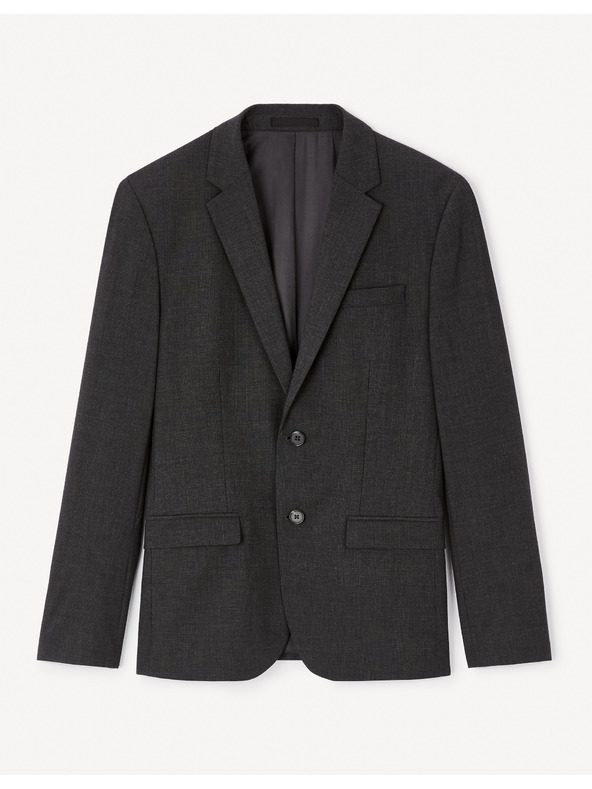 Celio Čierne pánske sako Celio Tebaseml